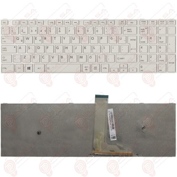 Toshiba Satellite C50-A-14W, C50-A-14X Klavye Tuş Takımı Beyaz TR