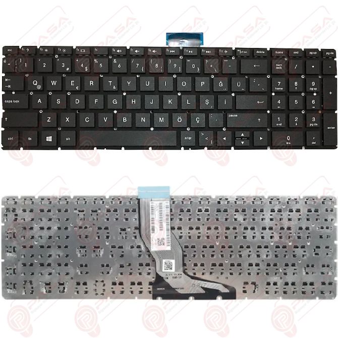 Hp 15-BS005NT, 15-BS006NT, 15-BS007NT Klavye Tuş Takımı Siyah Q Türkçe Laptop Klavye
