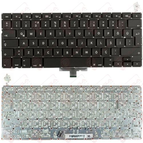 Apple MacBook MA472, MA472B/A, MA472CH/A, MA472F/A, MA472J/A Klavye Tuş Takımı Tuş Seti Siyah Türkçe