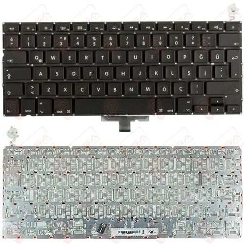 Apple MacBook MA701, MA701B/A, MA701CH/A, MA701J/A Klavye Tuş Takımı Tuş Seti Siyah Türkçe