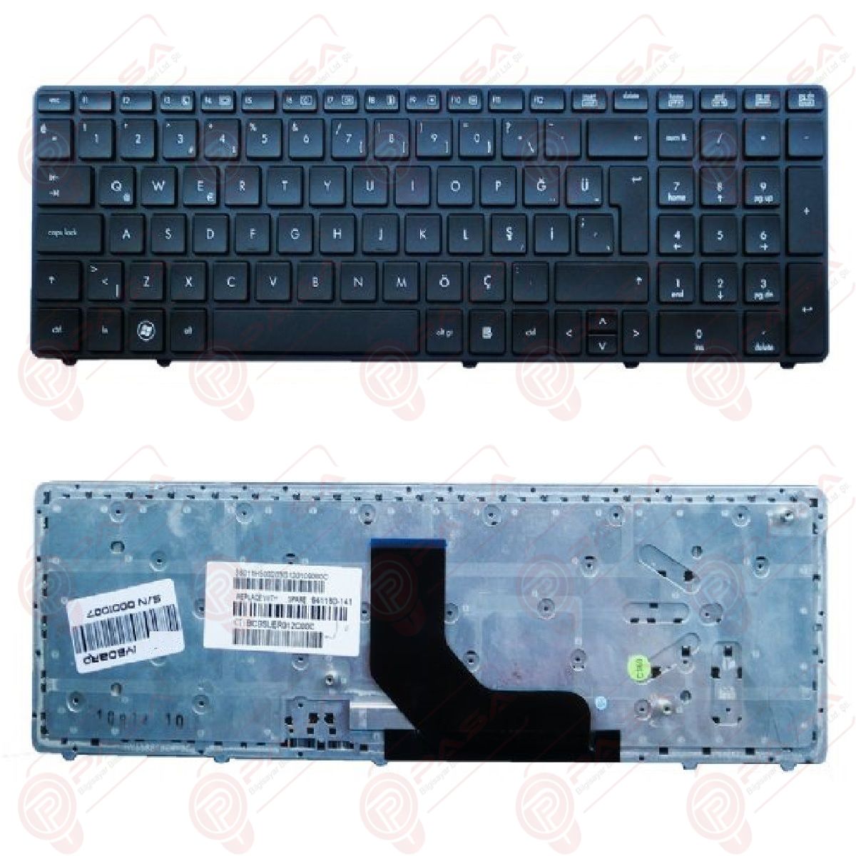 Hp 701988-001, 701988-141 Klavye Tuş Takımı Tuş Seti Siyah Türkçe