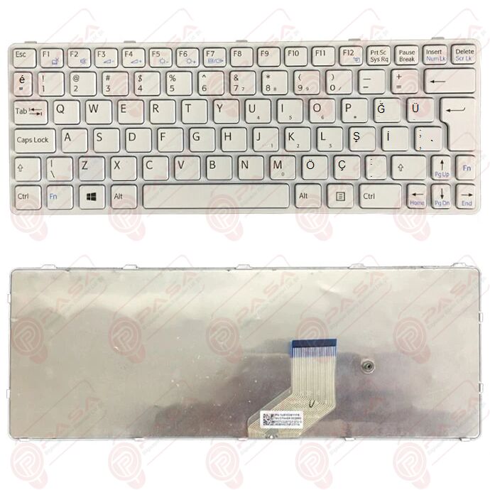 Sony 149036531 TR, 149037031, 149037031TR Klavye Beyaz TR