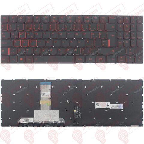 Lenovo Legion Y520-15IKBM, 80YY Uyumlu Klavye Işıklı Kırmızı Tuş Takımı Tuş Seti Türkçe