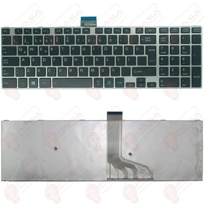 Toshiba Satellite L50-A-121, L50-A-125 Klavye Tuş Takımı Gri TR