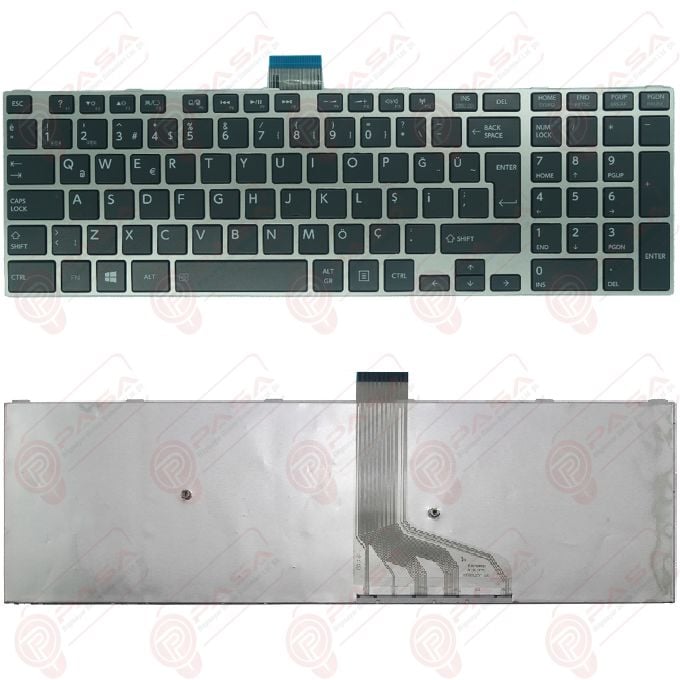 Toshiba Satellite L50-A-13K, L50-A-14T Klavye Tuş Takımı Gri TR