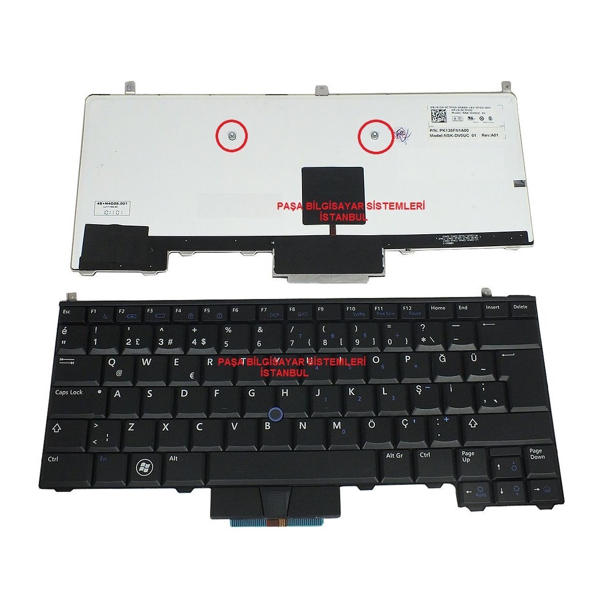 Dell Latitude E4310 Klavye Tuş Takımı Tuş Seti Led Işıklı Siyah Türkçe