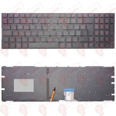 Asus GL502VT-FY034T, GL502VY-DS71, GL502VY-FY120TC Klavye Kırmızı Tuş Takımı Tuş Seti Led Işıklı TR
