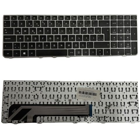 Hp NSK-CC0SV, 9Z.N6MSV.00T Uyumlu Klavye Tuş Takımı Tuş Seti Gri Çerçeveli Türkçe