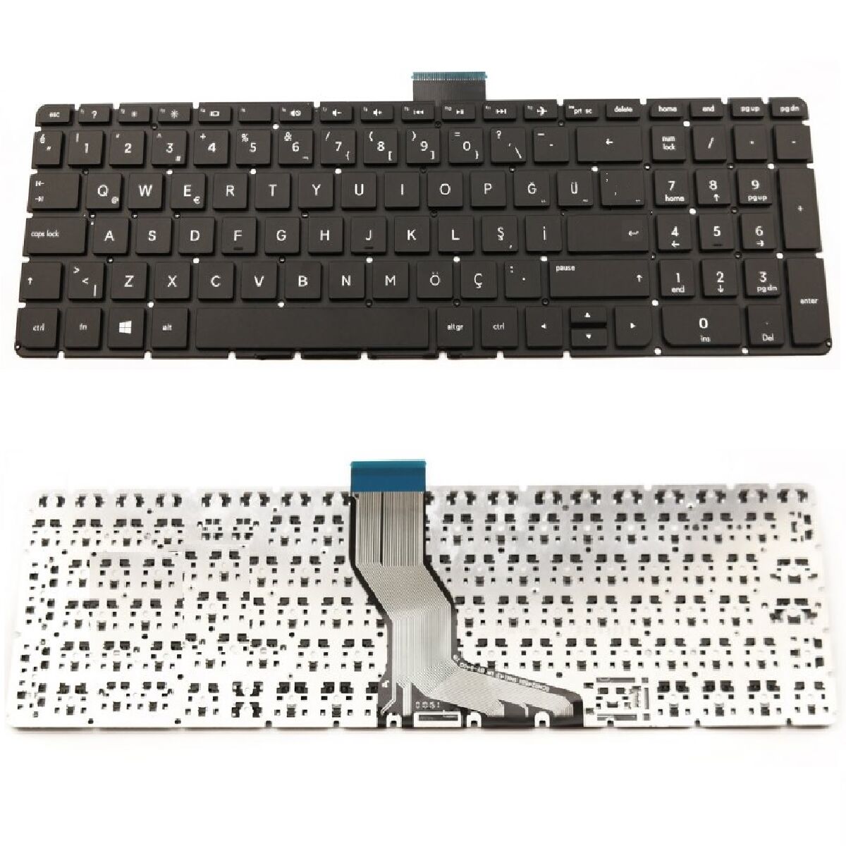 Hp Pavilion 15-AU112NT, 15-AU113NT, 15-AU114NT Klavye Tuş Takımı Tuş Seti Siyah Türkçe