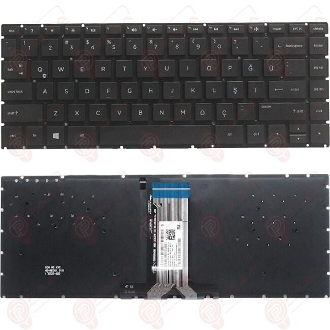 Hp 14-BP007NT, 14-BP008NT, 14-BP103NT, 14-BP104NT Klavye Tuş Takımı Tuş Seti Led Işıklı Siyah Türkçe