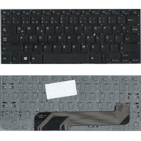 Hometech HTBook 14 Klavye Tuş Takımı Tuş Seti Siyah Türkçe