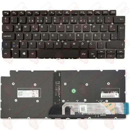 Dell Vostro 5401-FG35WP82N Klavye Tuş Takımı Tuş Seti Led Işıklı Siyah Türkçe