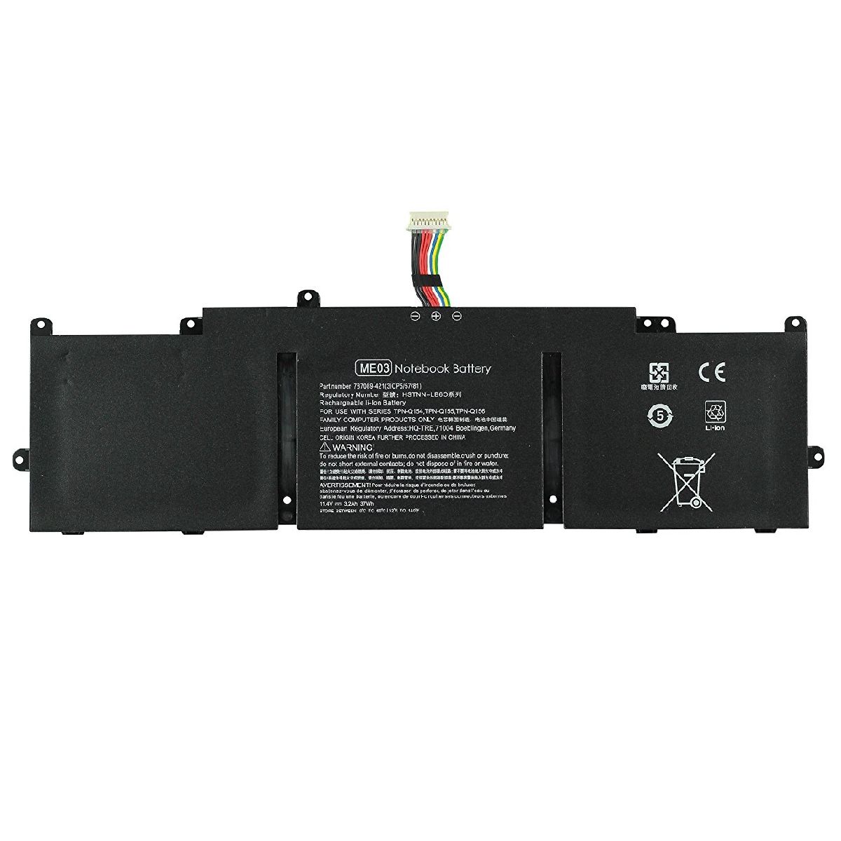 Hp TPN-Q154, TPN-Q155, TPN-Q156 Batarya Pil Battery