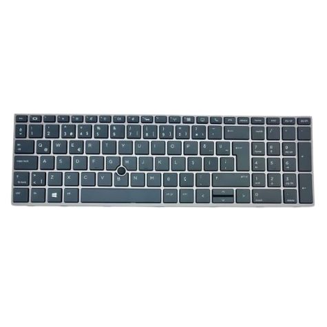 Hp ZBook 15 G5, 4QH45ES 4QH47ES 6TW68ES Uyumlu Klavye Tuş Takımı Tuş Seti Led Işıklı Siyah Türkçe