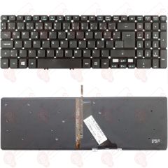 Acer MP-11F53U4-442 Klavye Tuş Takımı Tuş Seti Led Işıklı Siyah Türkçe