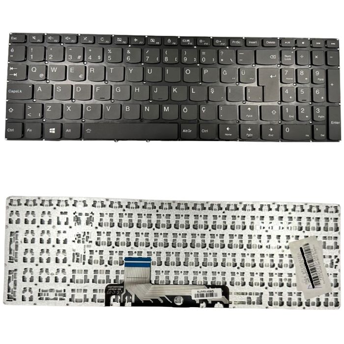 Lenovo 5CB0M32642, 5CB0M32694, 5CB0M32662 Uyumlu Klavye Tuş Takımı Tuş Seti Siyah Türkçe