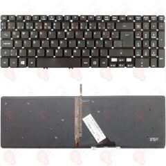 Acer MP-11F53U4-4421, MP-11F53U4-4424 Klavye Tuş Takımı Tuş Seti Led Işıklı Siyah Türkçe
