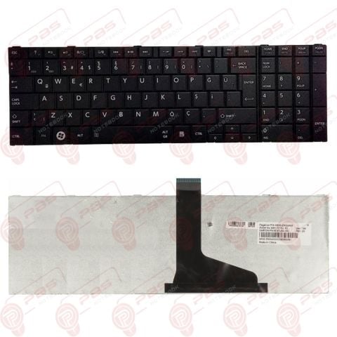 Toshiba Satellite L850-15K, L850-15L Klavye Tuş Takımı Siyah Çerçevesiz Tip