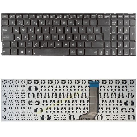 Asus 0KN0-SG1TU11, 0KNB0-6115TU00, V143362FK1 Klavye Tuş Takımı Tuş Seti Siyah Türkçe