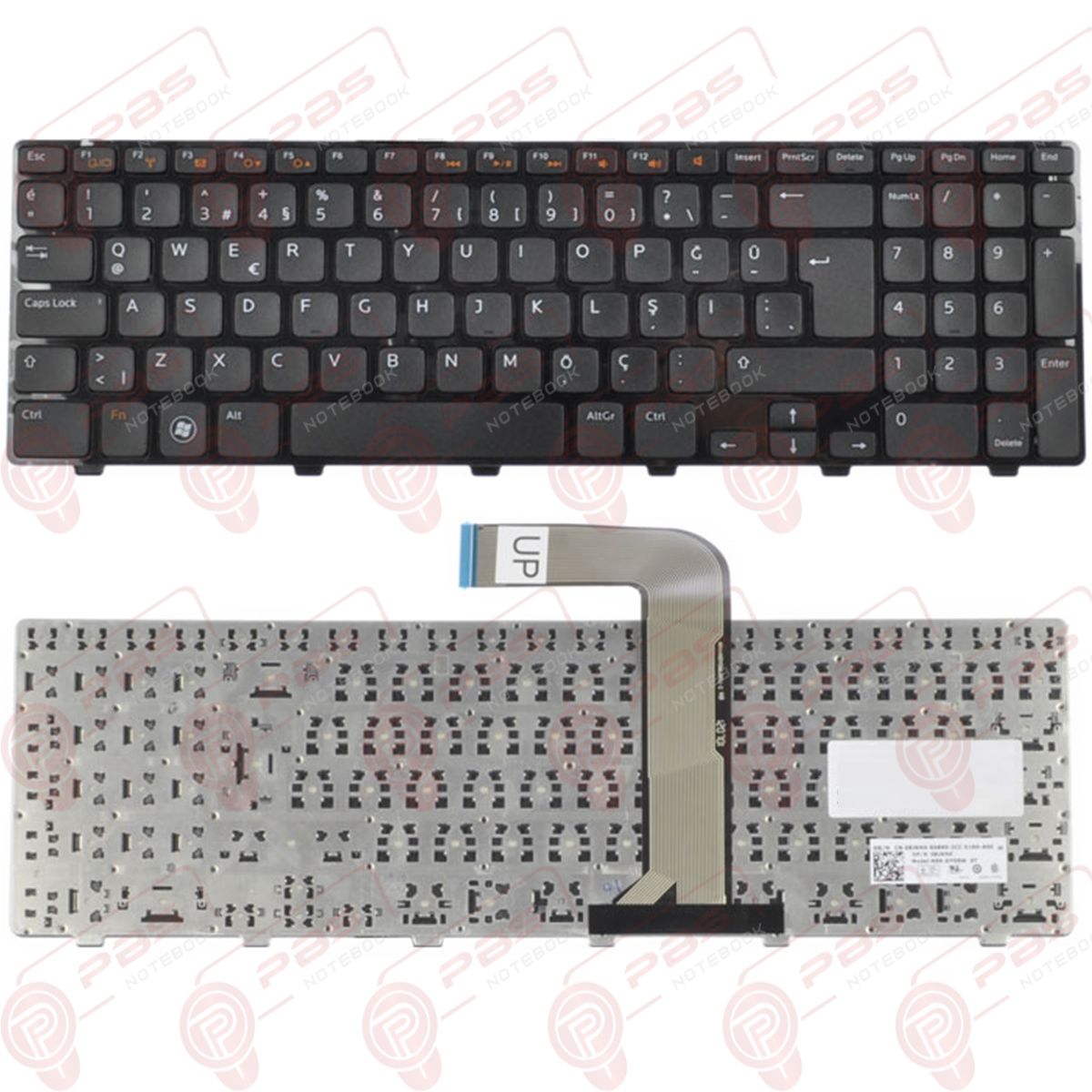 Dell inspiron M5110, 15R-M5110 Klavye Tuş Takımı Tuş Seti Siyah Türkçe