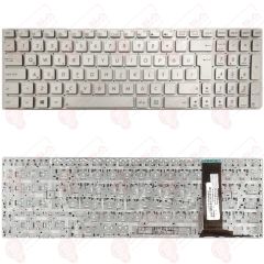 Asus 9Z.N8BBU.G0T, 9Z.N8BBU.L01, 9Z.N8BSQ.101 Klavye Gümüş Tuş Takımı Tuş Seti Türkçe