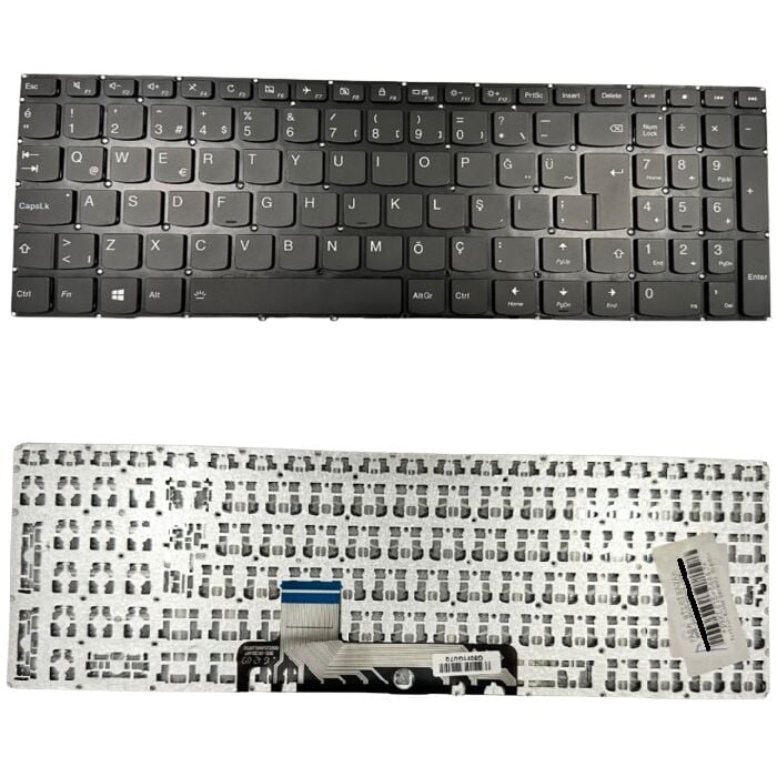 Lenovo ideaPad Yoga 510-15IKB, 80VC Uyumlu Klavye Tuş Takımı Tuş Seti Siyah Türkçe