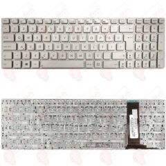 Asus GL550J, GL550JK, GL550JX Klavye Gümüş Tuş Takımı Tuş Seti Türkçe