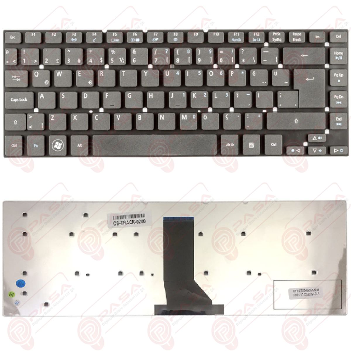 Acer MP-10K26TQ-6981, V121602CS1, V121730AK4 TR Klavye Tuş Takımı Tuş Seti Siyah Türkçe