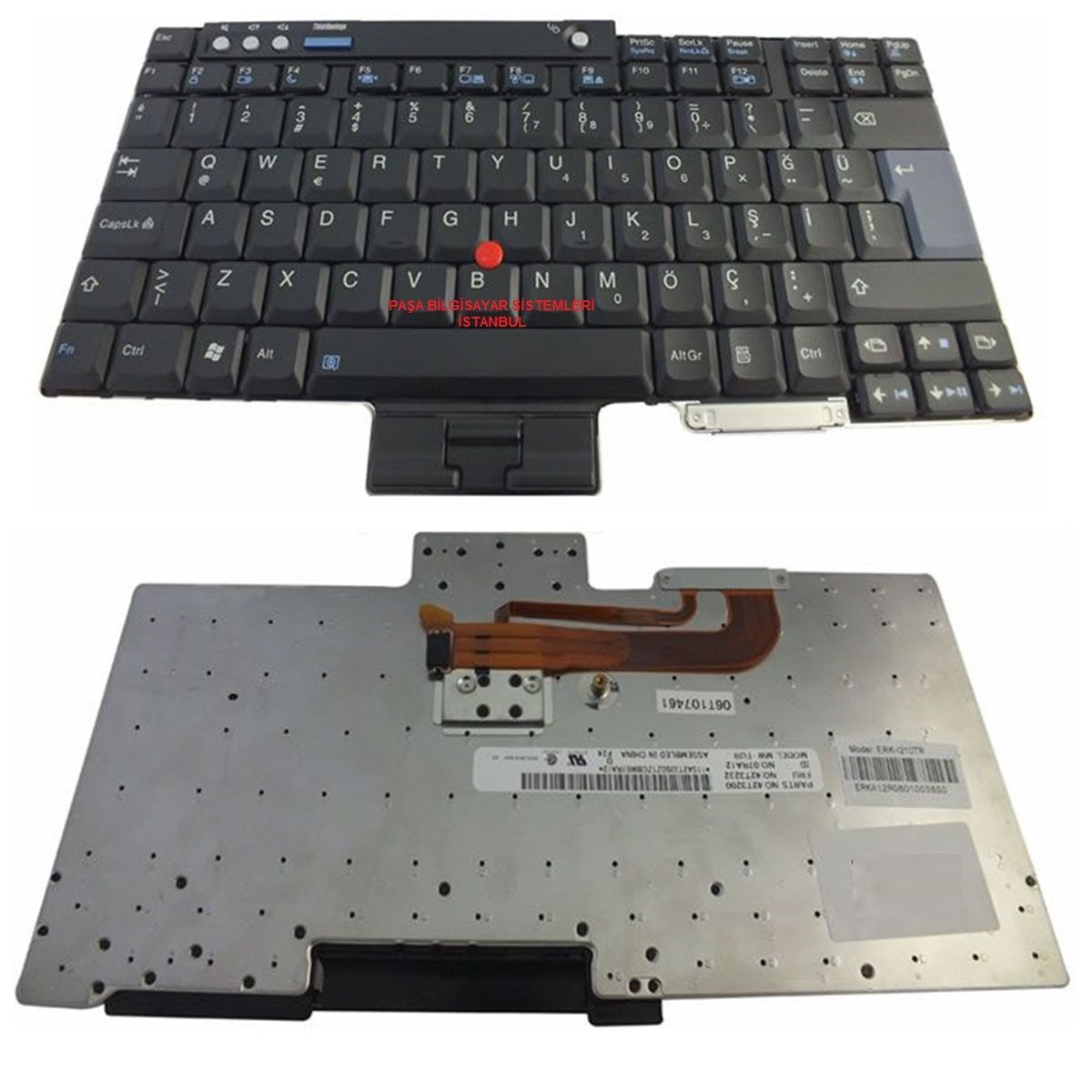 ibm Lenovo ThinkPad Z60, Z60m, Z60t Klavye Siyah TR