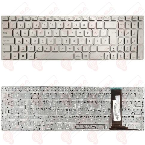 Asus N56VZ-S4037V, N56VZ-S4225D, N56VZ-S4255H Klavye Gümüş Tuş Takımı Tuş Seti Türkçe