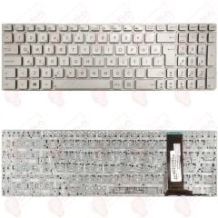 Asus N750, N750J, N750JK, N750JK-T4109H, N750JV Klavye Gümüş Tuş Takımı Tuş Seti Türkçe