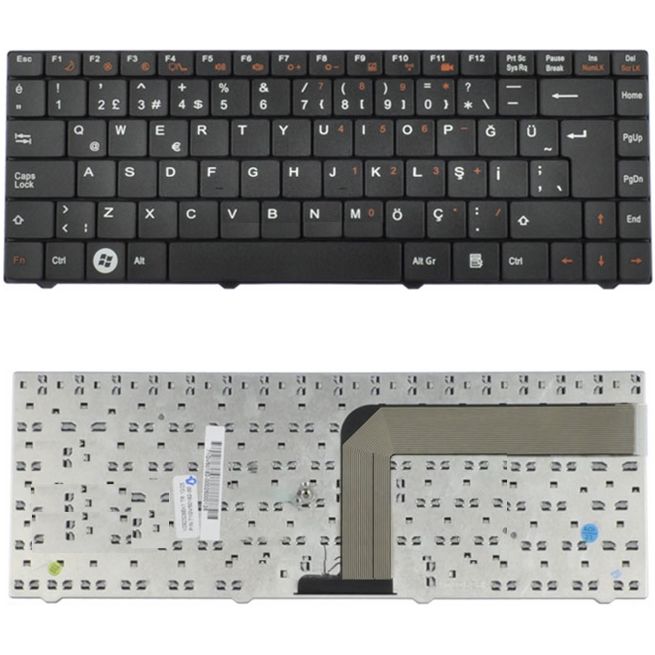 Exper Karizma V50SI, V50SI1 Uyumlu Klavye Tuş Takımı Tuş Seti Siyah Türkçe