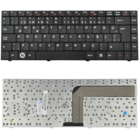 Exper Karizma V50SI, V50SI1 Uyumlu Klavye Tuş Takımı Tuş Seti Siyah Türkçe