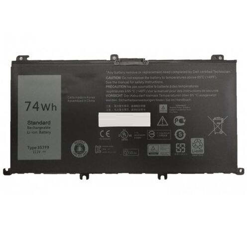 Nion Dell inspiron 5577, 15 5577, 15-5577, P57F Uyumlu Batarya Pil