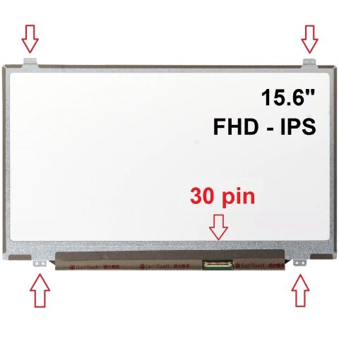 LP156WF4 SP D1, LP156WF4 (SP) (D1) Ekran 15.6 Slim 30 Pin FHD IPS Laptop Screen