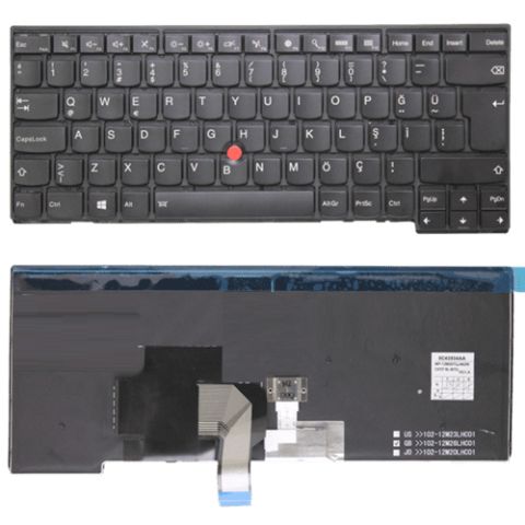 Lenovo ThinkPad T450s, 20BW, 20BX Klavye Siyah TR