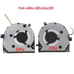 Asus G502V, G502VM, G502VS, G502VT, G502VY, FX60V, FX60VM Uyumlu Fan Ver.2 Cpu ve Gpu Birlikte