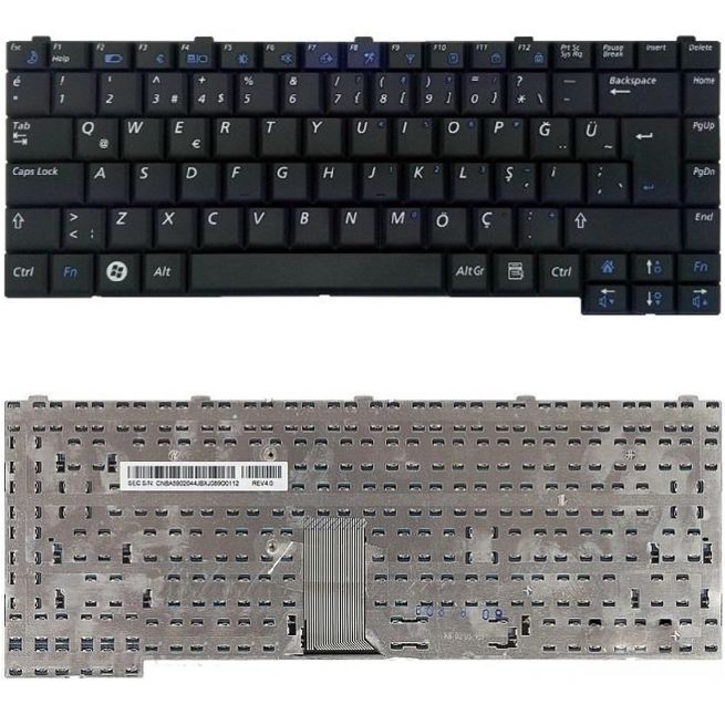 Samsung NP-R510-XA05TR, NP-R510-XA06TR Klavye Siyah TR
