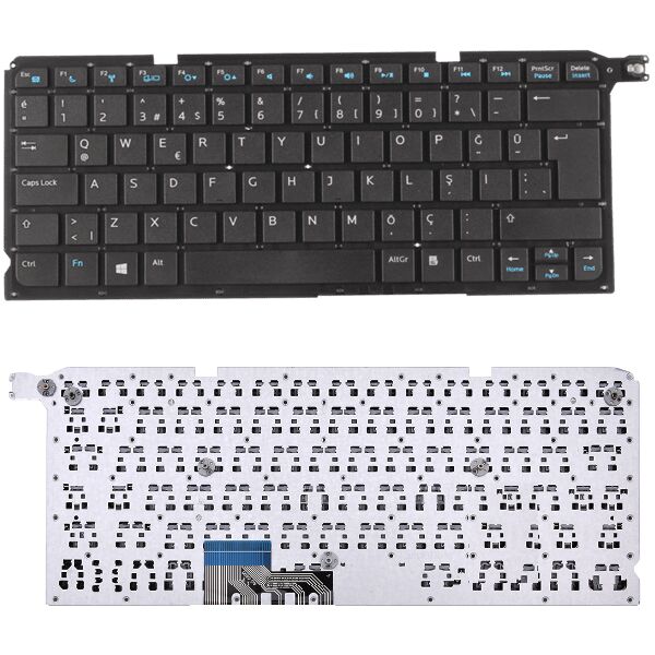 Dell Vostro 5470, 14 5470, 14-5470 Uyumlu Klavye Tuş Takımı Tuş Seti Siyah Türkçe