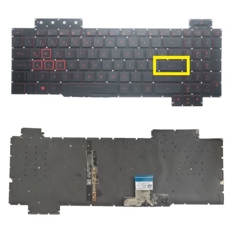 Asus FX505DD-BQ11 Klavye Tuş Takımı Işıklı Türkçe