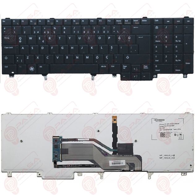 Dell P15F, P15F001, P15F002 Klavye Tuş Takımı Tuş Seti Led Işıklı Siyah Türkçe