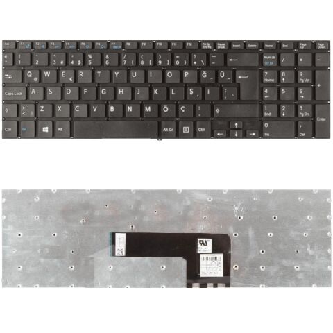 Sony Vaio SVF1532Q2E, SVF1532Q4E, SVF1532R1E Klavye Siyah TR