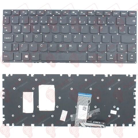 Lenovo Flex 4-1130, 80U3 Klavye Led Işıklı Siyah TR
