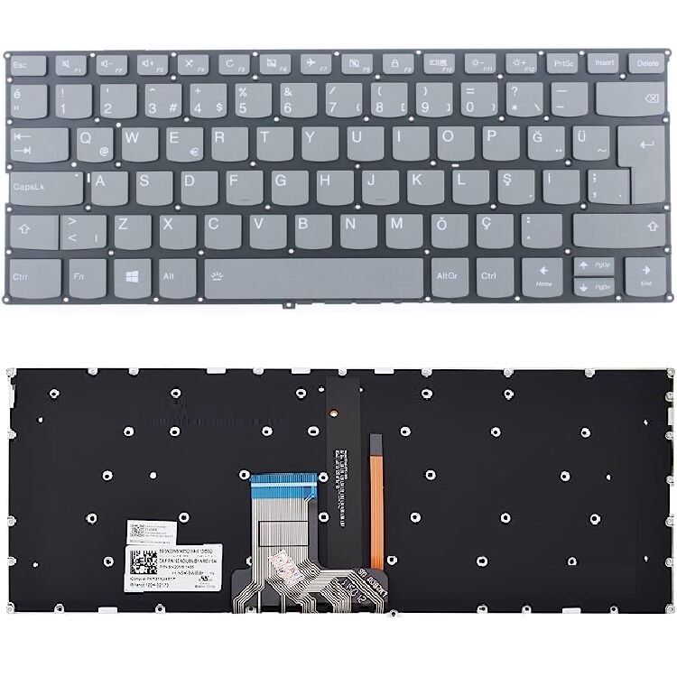 Lenovo ideaPad Yoga 720-12IKB, 81B5 Klavye Led ışıklı Siyah TR
