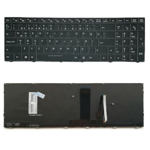 6-79-N870HC0K-010-W, 6-79-N870HC0K-101-W Uyumlu Klavye Tuş Takımı RGB Işıklı Ver.2 Siyah TR