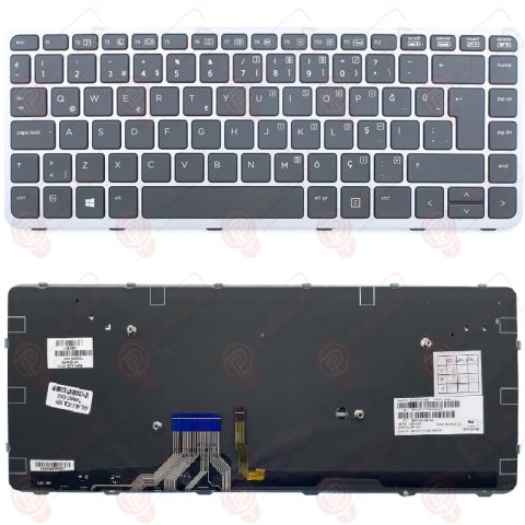 Hp 736933-001, 736933-141, 739563-001, 739563-141 Klavye Tuş Takımı Tuş Seti Led Işıklı Gri Türkçe