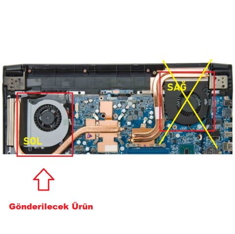 Monster Abra A5 V11.1, V11.1.1, V11.1.2 Uyumlu Fan Sol Soğutucu işlemci Fanı Cpu Fanı