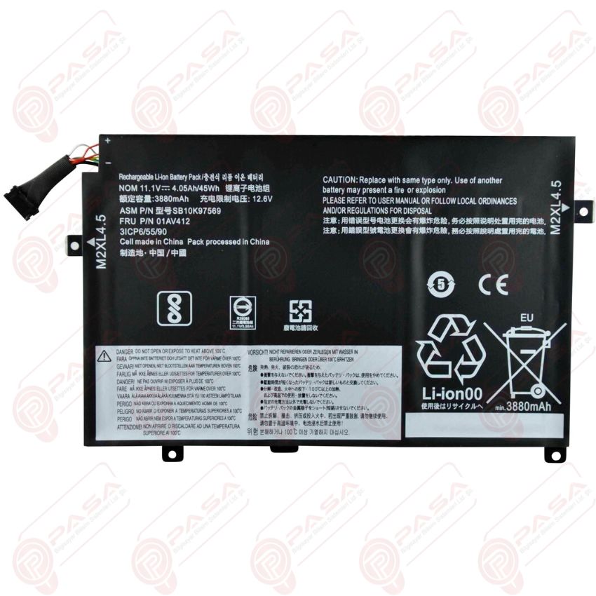 Lenovo ThinkPad E470c, E475, 20H4 Uyumlu Batarya Pil Nion