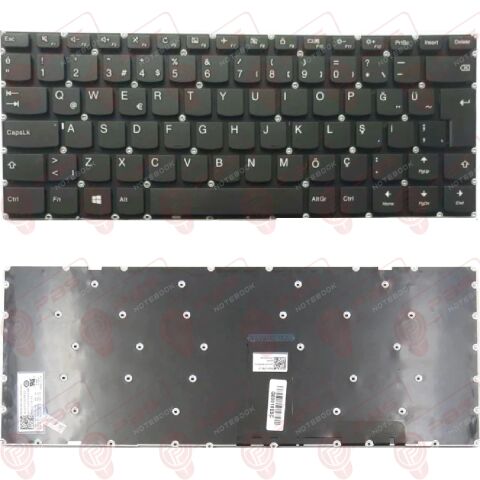 Lenovo V310-14IKB, 80T2, 80V8 Klavye Tuş Takımı ışıklı Q Siyah Renk Türkçe Keyboard