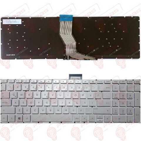 Hp Pavilion 15-BC004NT, 15-BC010NT Klavye Tuş Takımı Türkçe Gümüş Q Notebook Klavye